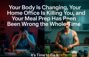 Your Body Is Changing, Your Home Office Is Killing You, and Your Meal Prep Has Been Wrong the Whole Time